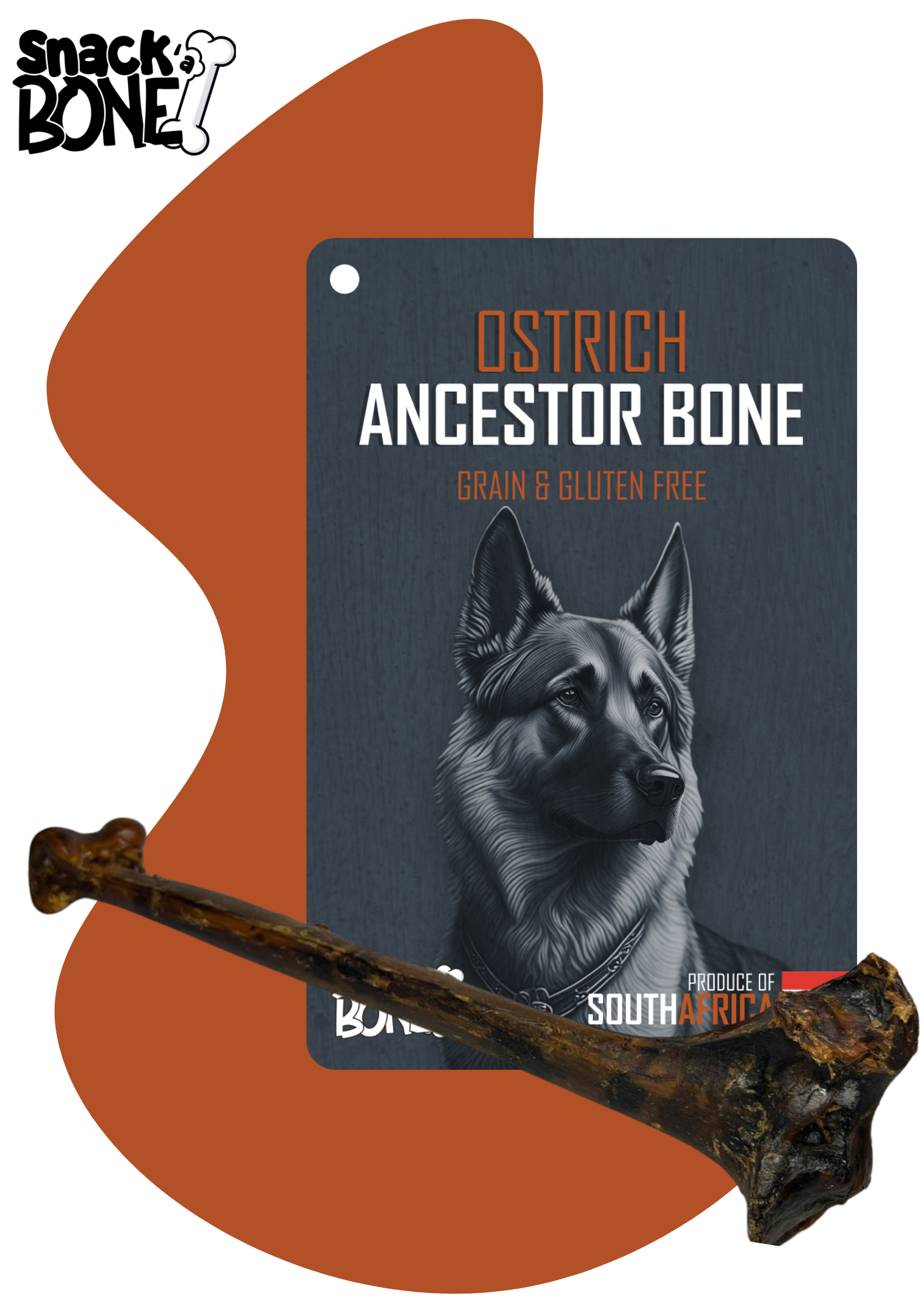 Snackabone Ostrich Ancestor Bone (Main)